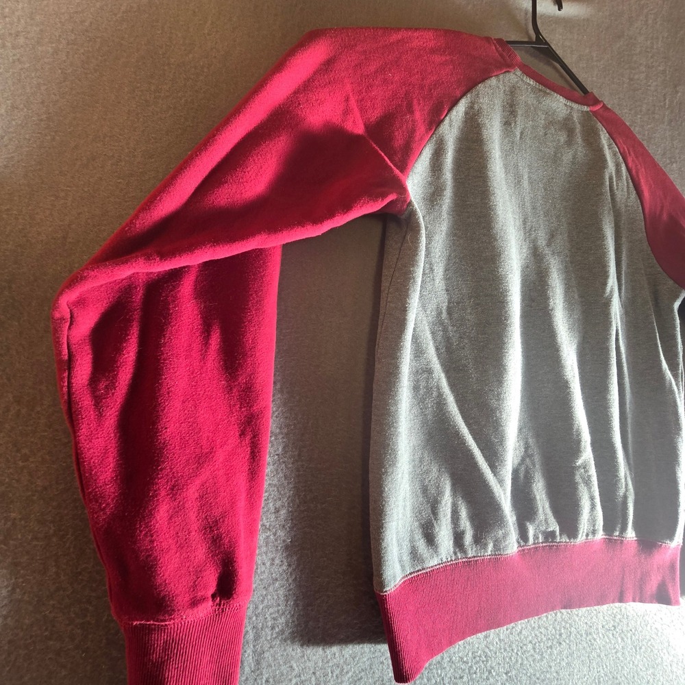 Harry Potter Gryffindor Sweatshirt Universal Studios Grey Maroon Raglan Medium - Picture 13 of 16